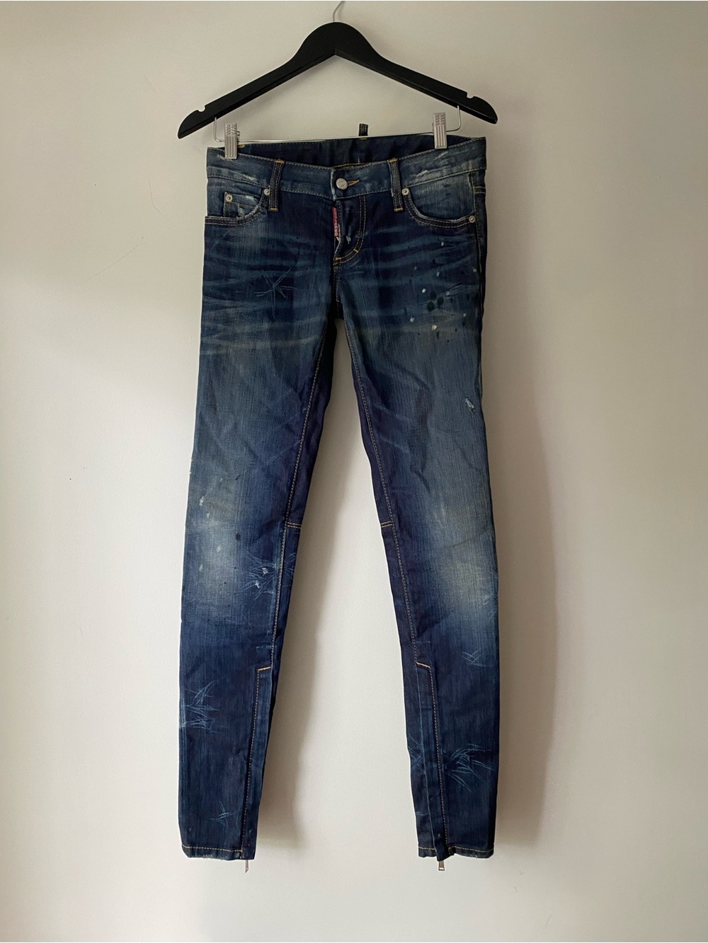 DSQUARED2 Skinny Distressed Blue Jeans